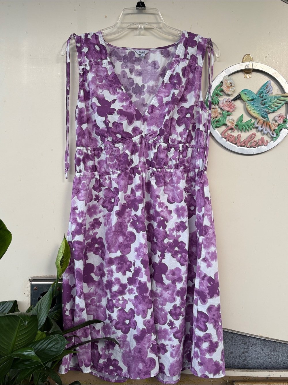 Rails Purple Watercolor Floral Blouse - Picture 2 of 12